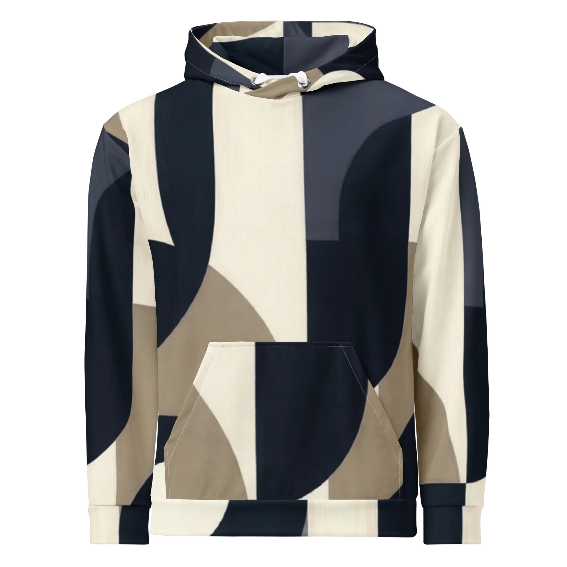 Abstract Geometric Harmony Hoodie – Modern Minimalist Streetwear Pullover for Men & Women product image (3)