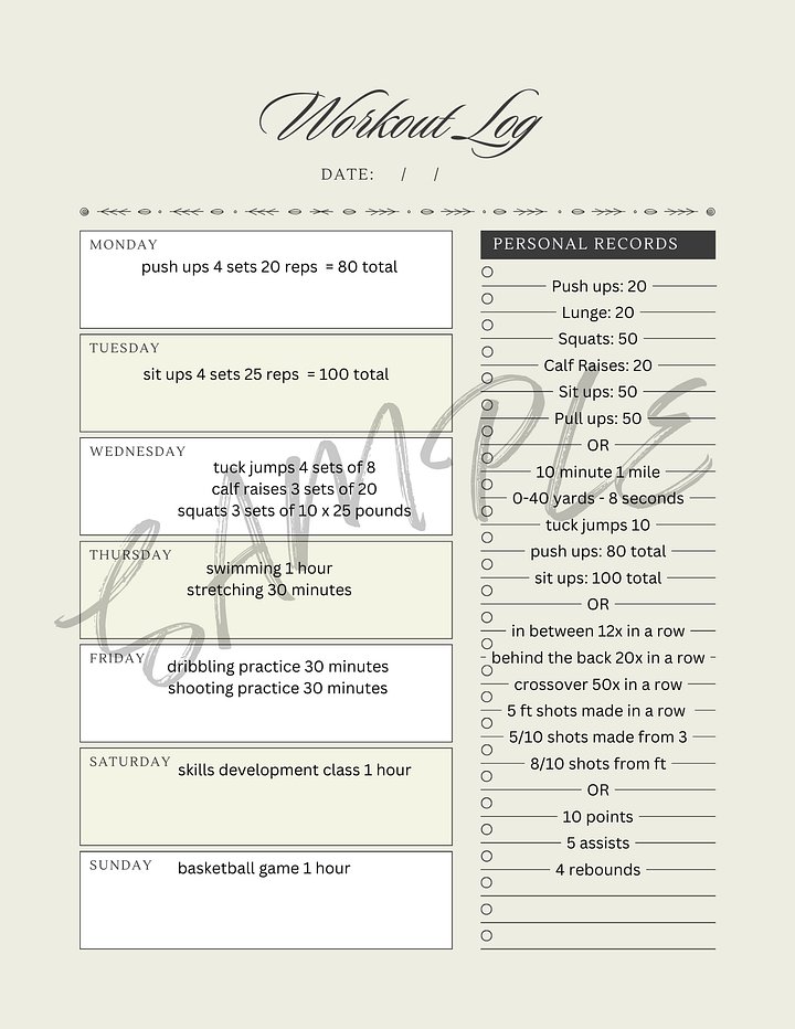 Workout Log product image (1)