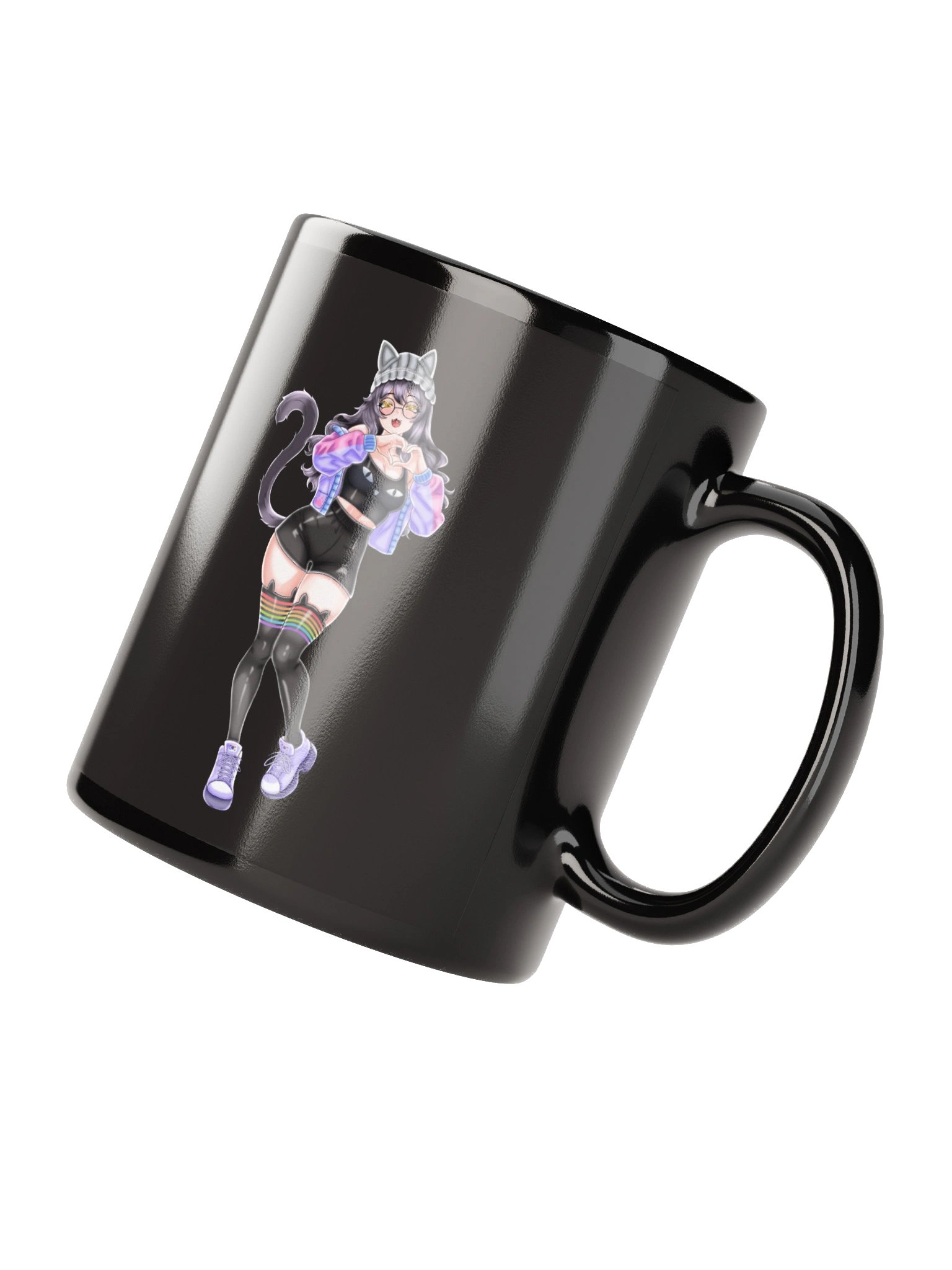 Hearts Mug (Black) product image (4)