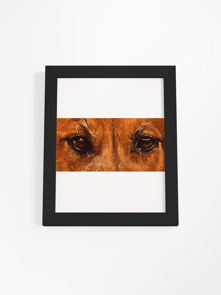 Black Mouth Cur Eyes Colored Pencil Framed product image (1)