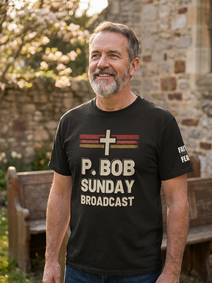 P. Bob Sunday Broadcast - Vintage Retro Faith T-Shirt product image (1)