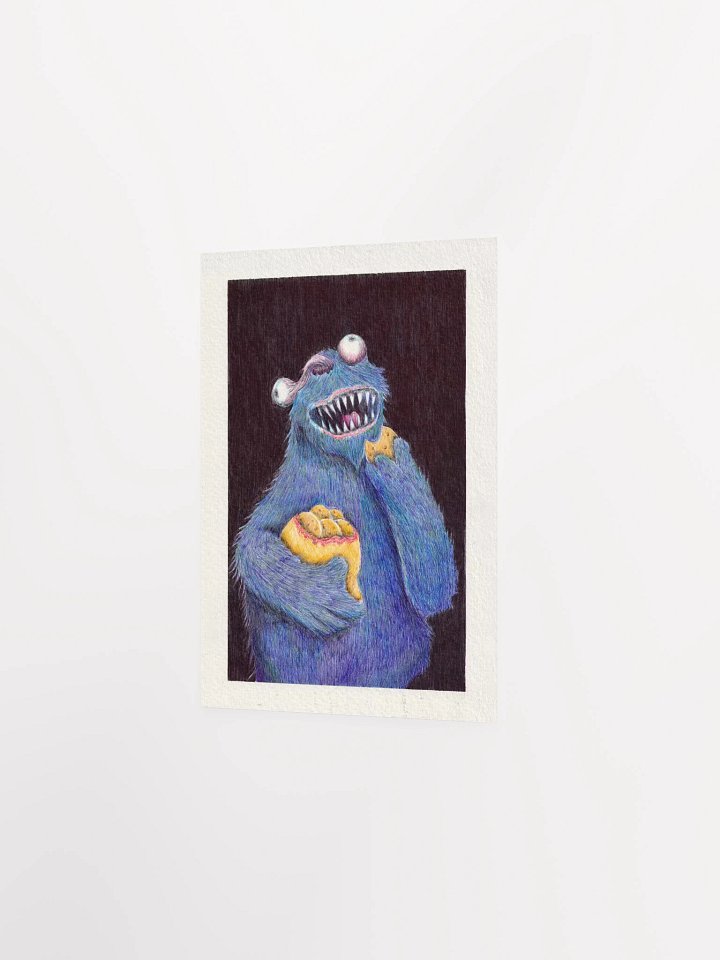 Zombie Cookie Monster Print product image (2)