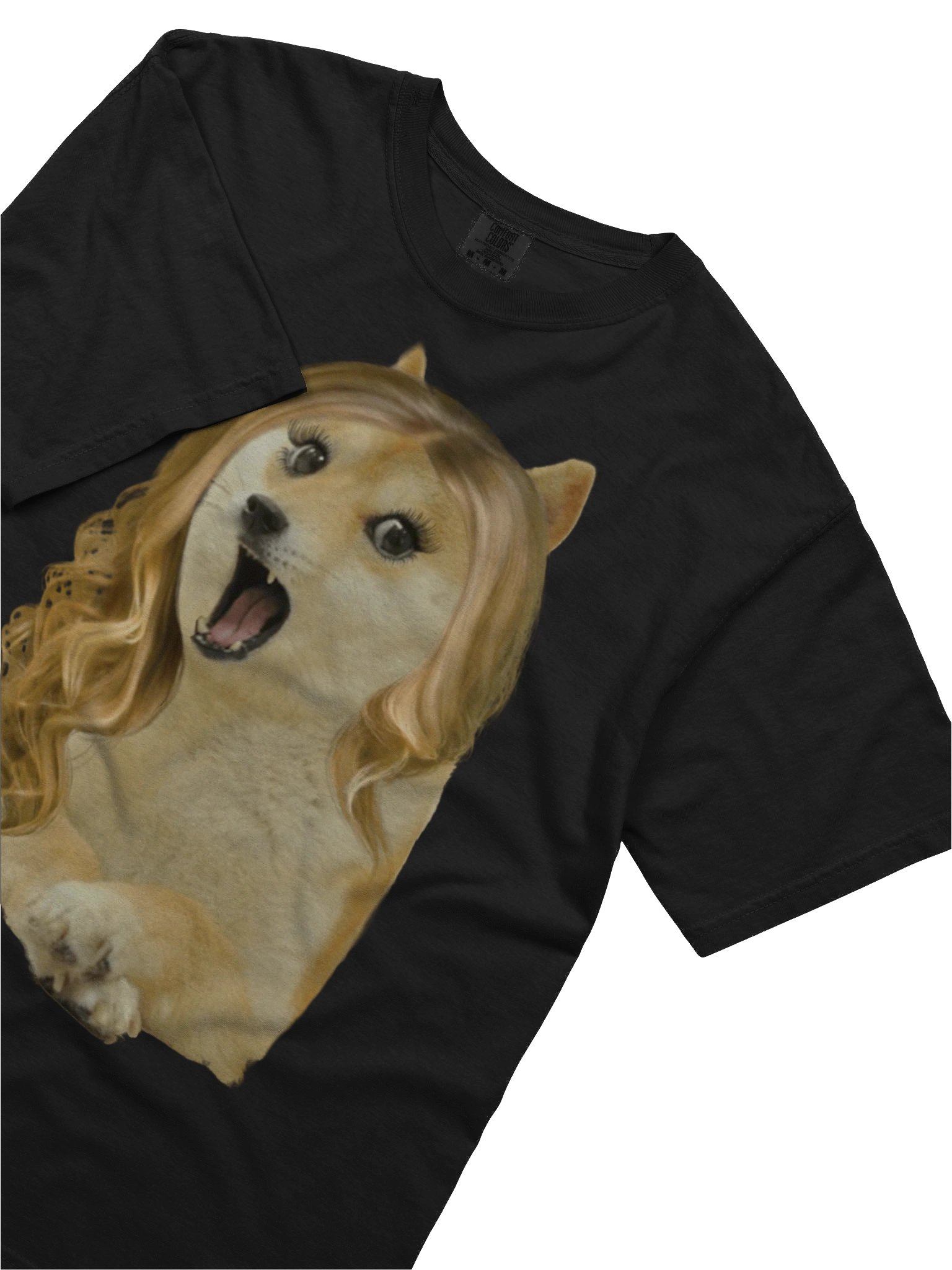 Doge Meme Flowing Wig T-Shirt product image (5)