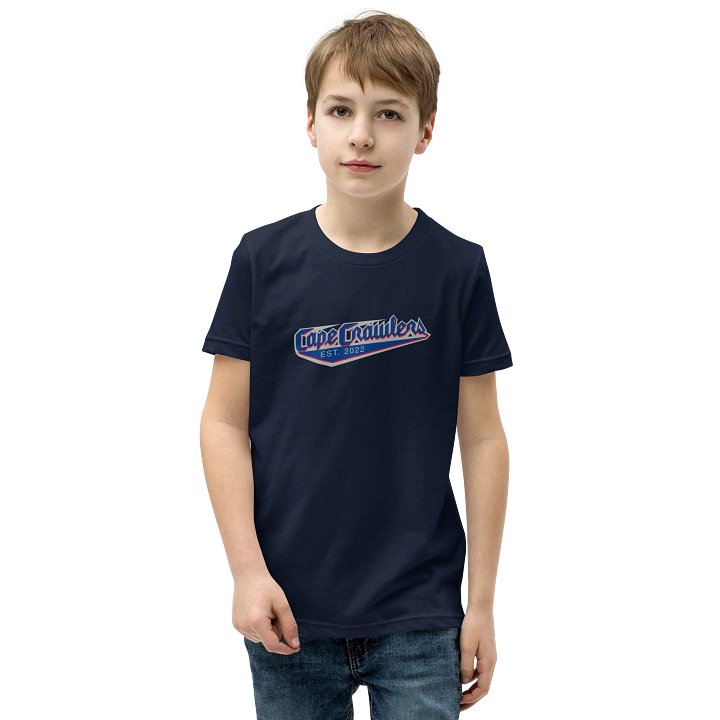 Varsity Logo Youth Tee (blue logo) product image (1)