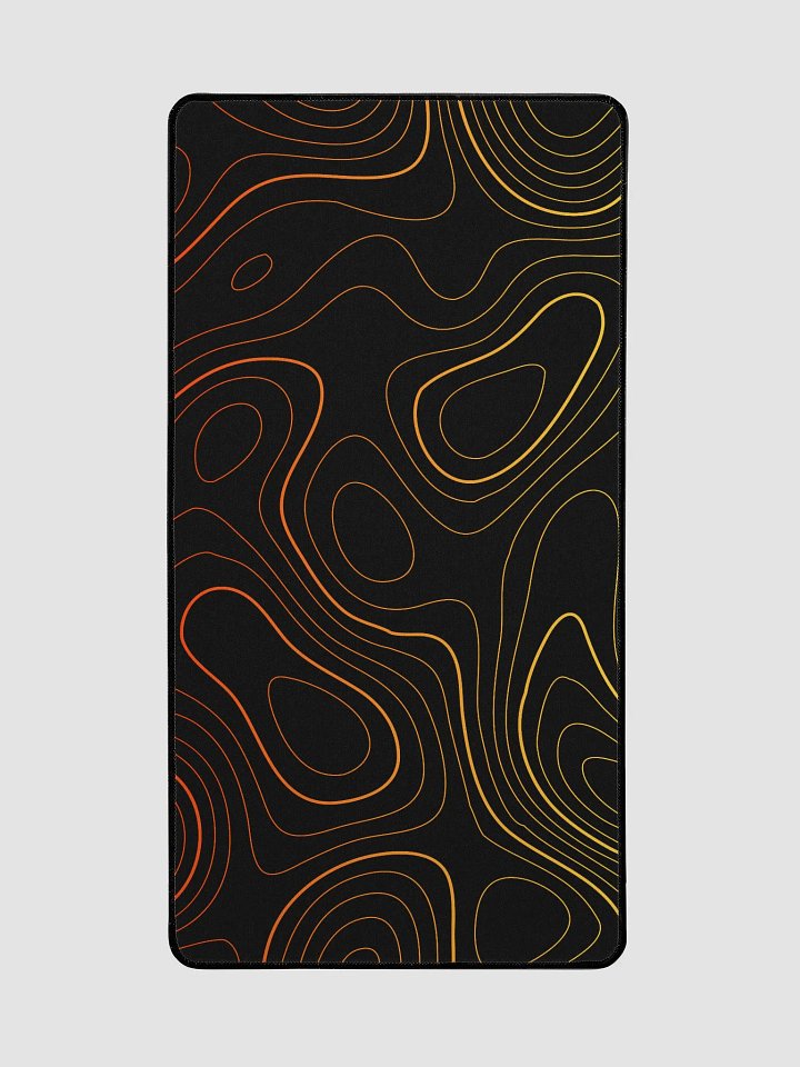 Solar Flare: TOPO LINES WITH GRADIENT POP DESK MOUSE MAT product image (2)
