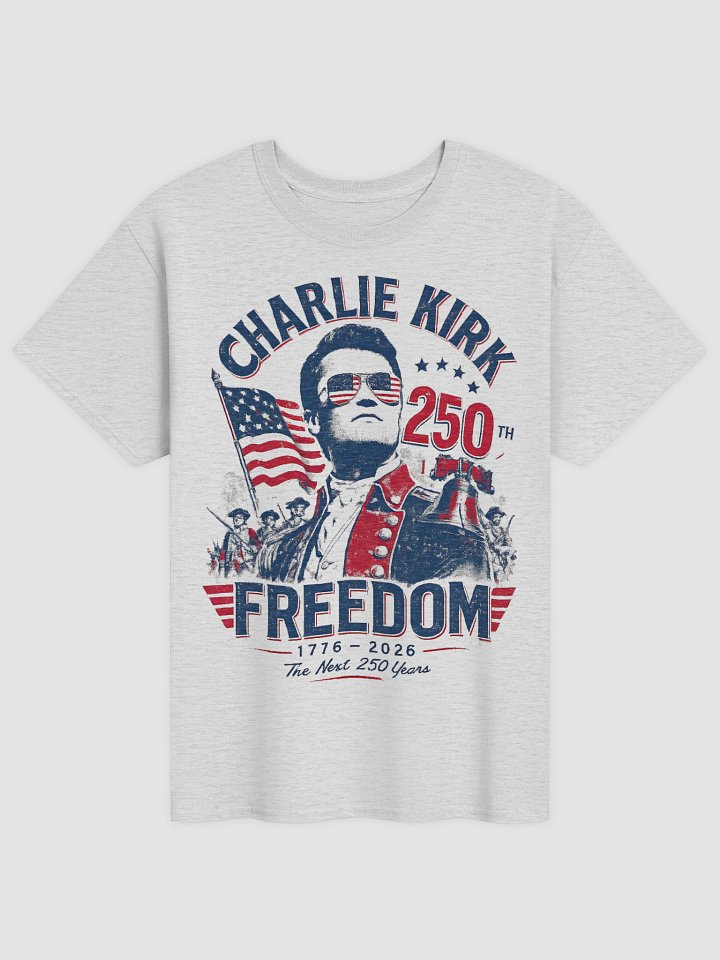 Charlie Kirk Freedom 250 Shirt | USA 250th Anniversary Vintage Tee product image (2)