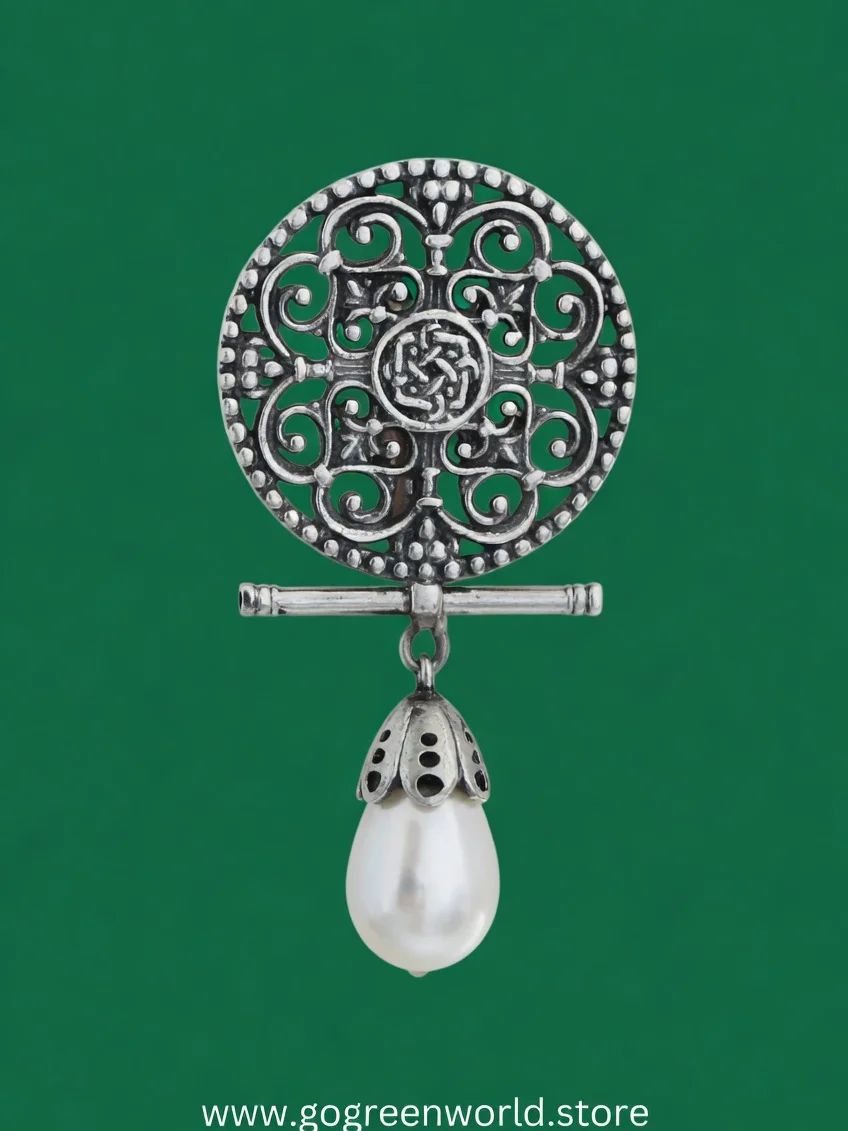 Cilicia Pearl Drop Brooch product image (1)