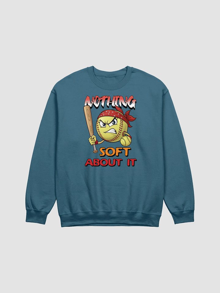 Nothing Soft About It Softball Angry Bandana Crewneck product image (11)