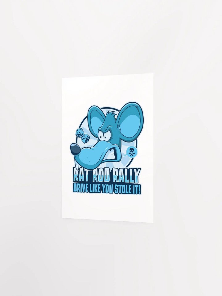 Funny Rat Rod Poster – Hot Rod Rally Cartoon Wall Art product image (17)