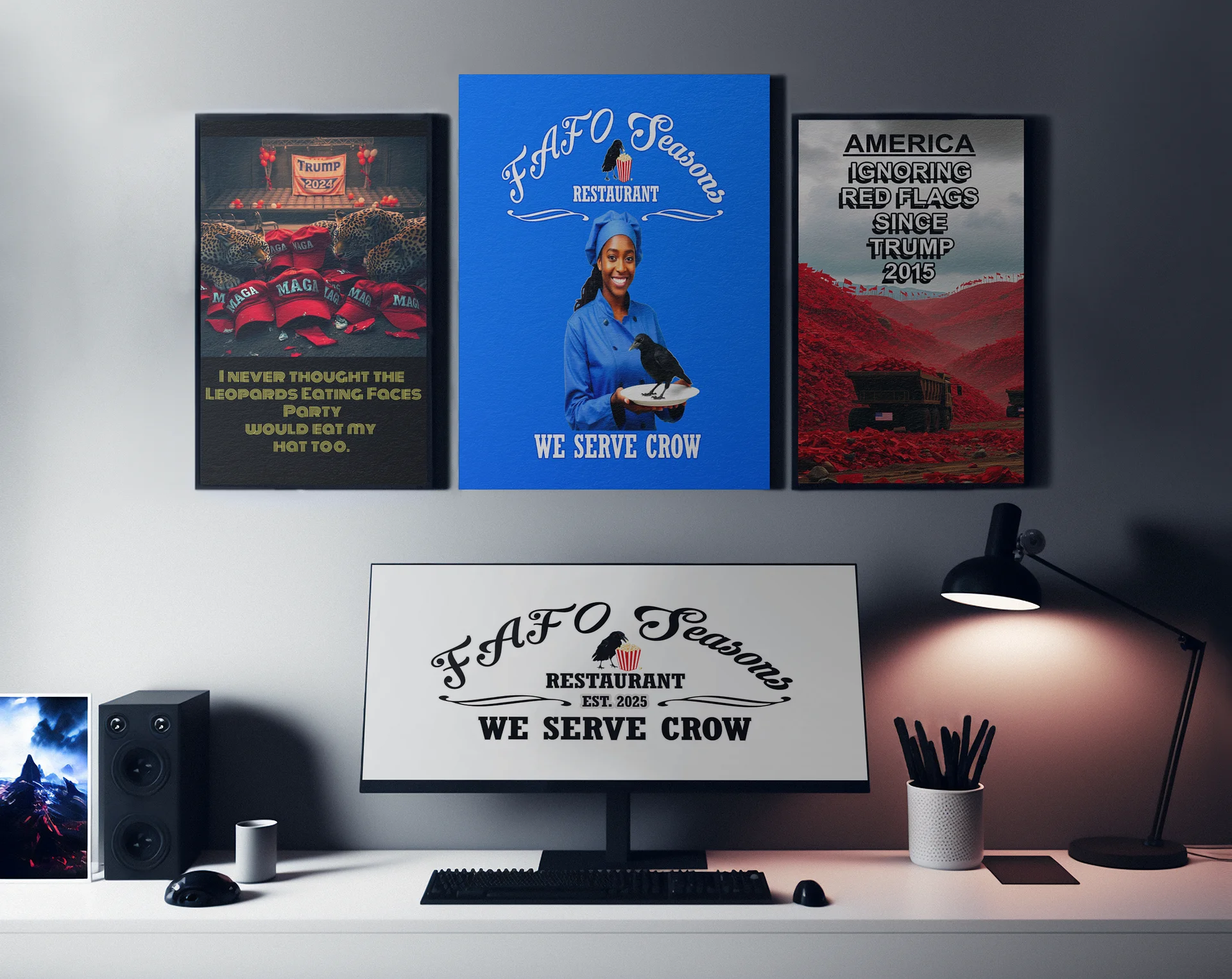 FAFO Seasons Restaurant Logo Digital Download - Printable Political Satire PNG File product image (4)