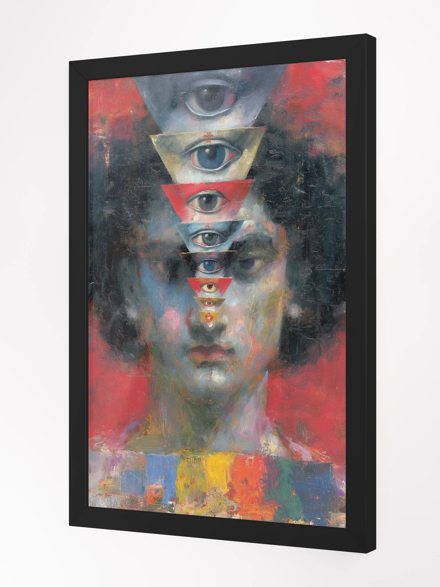 Mystic Eyes ibrant Ayous Wood Framed Matte Poster product image (3)