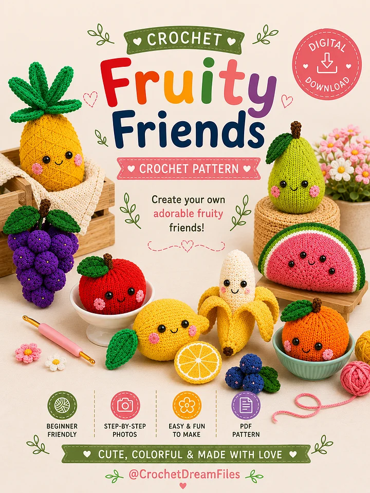 Crochet Fruity Friends Pattern product image (1)