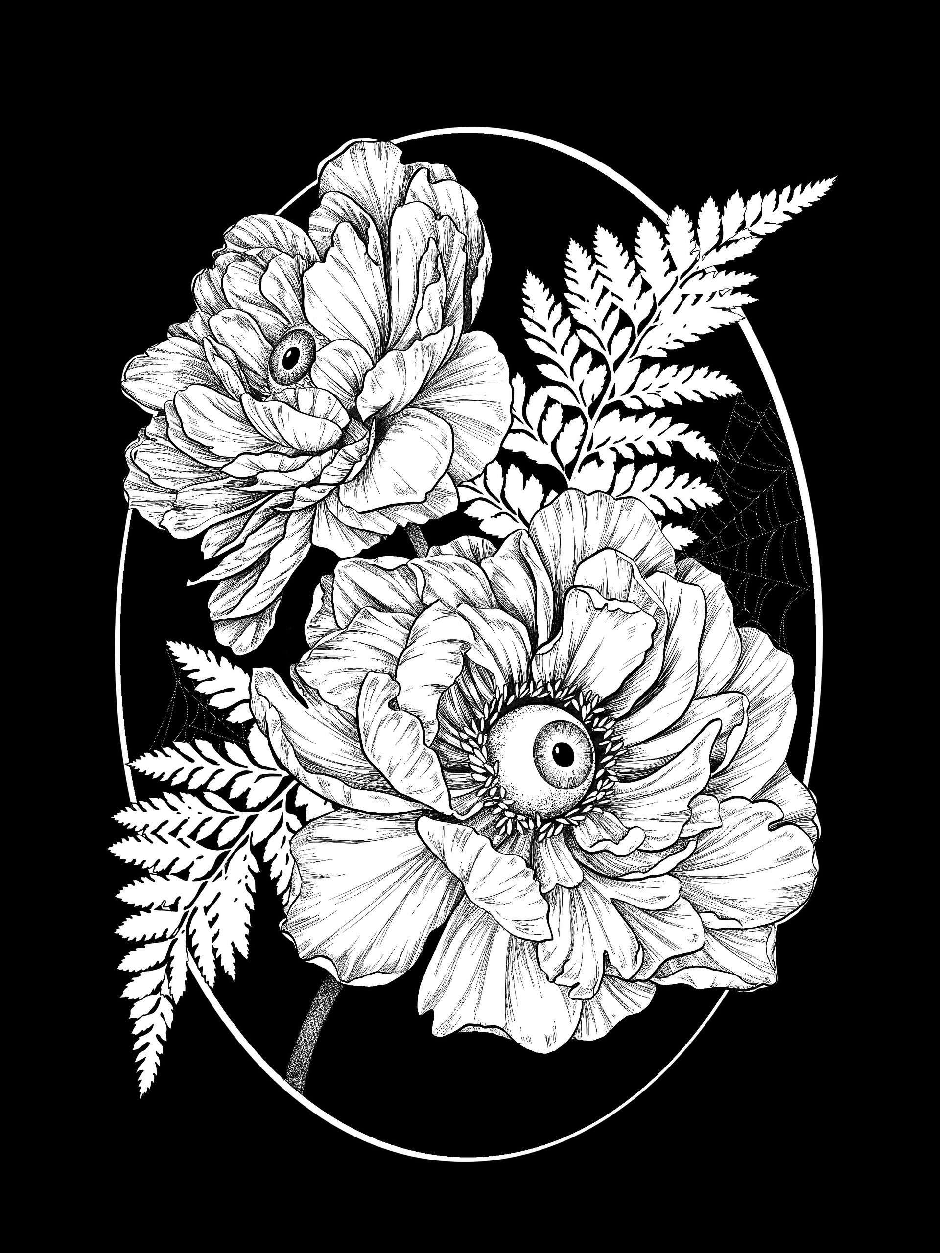 Gothic floral zip up hoodie product image (3)