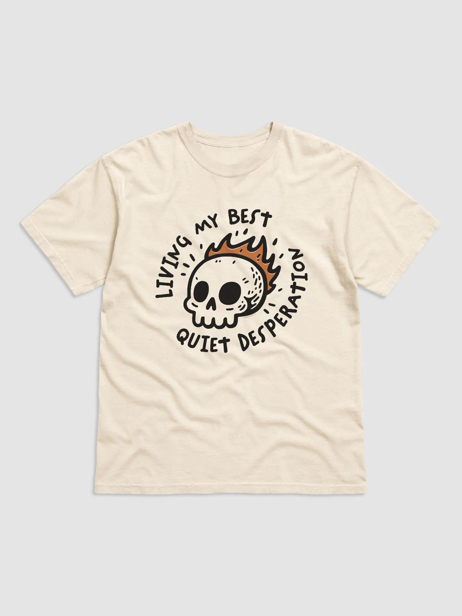 Living My Best Quiet Desperation Flaming Skull product image (5)
