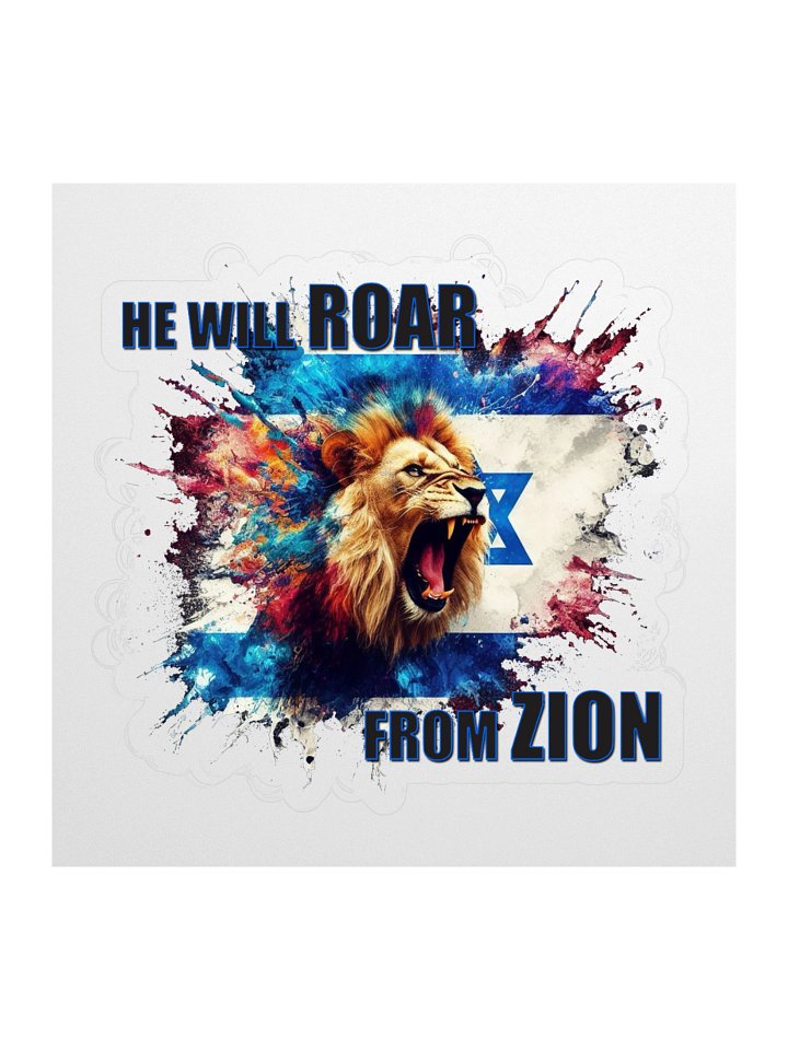"HE WILL ROAR FROM ZION" Sticker Set product image (1)