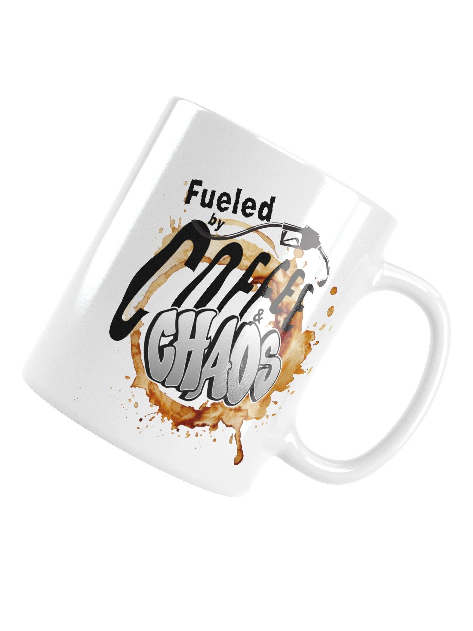 “Fueled by Coffee & Chaos” Graffiti Mug product image (5)