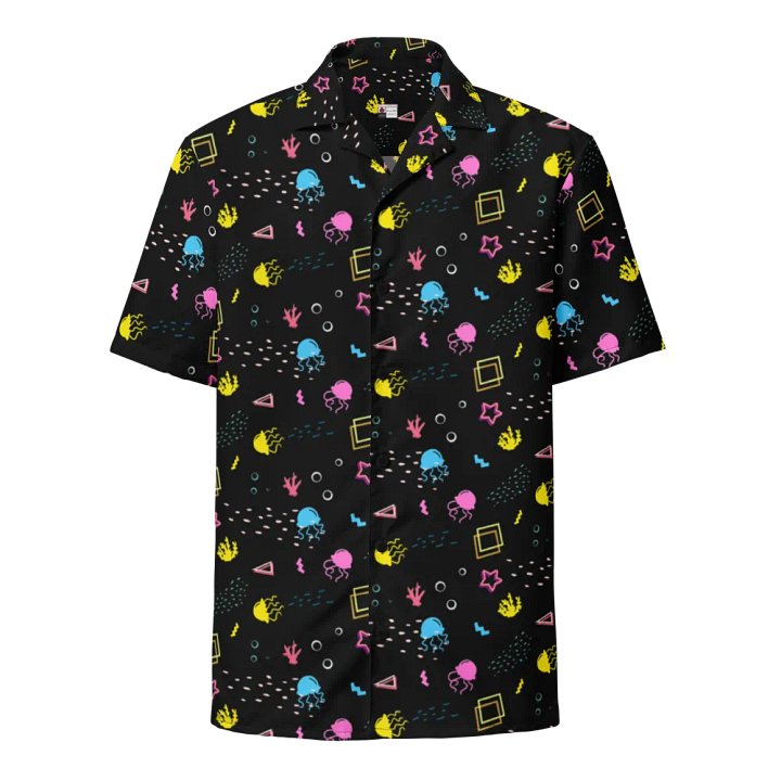 Shifty Seas dark pattern button down shirt product image (2)