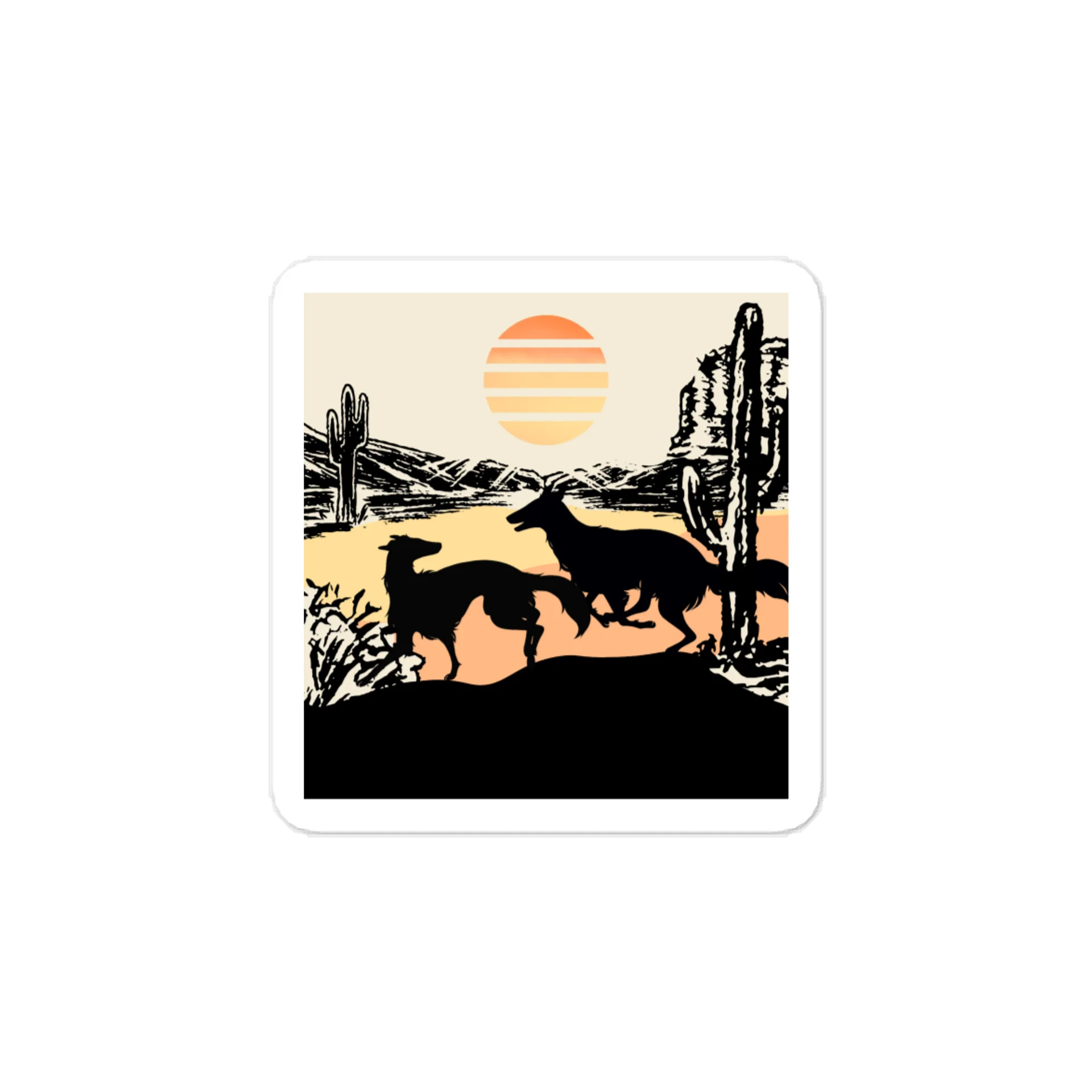 Silhouette Series: Sunrise Romp - Sticker product image (1)
