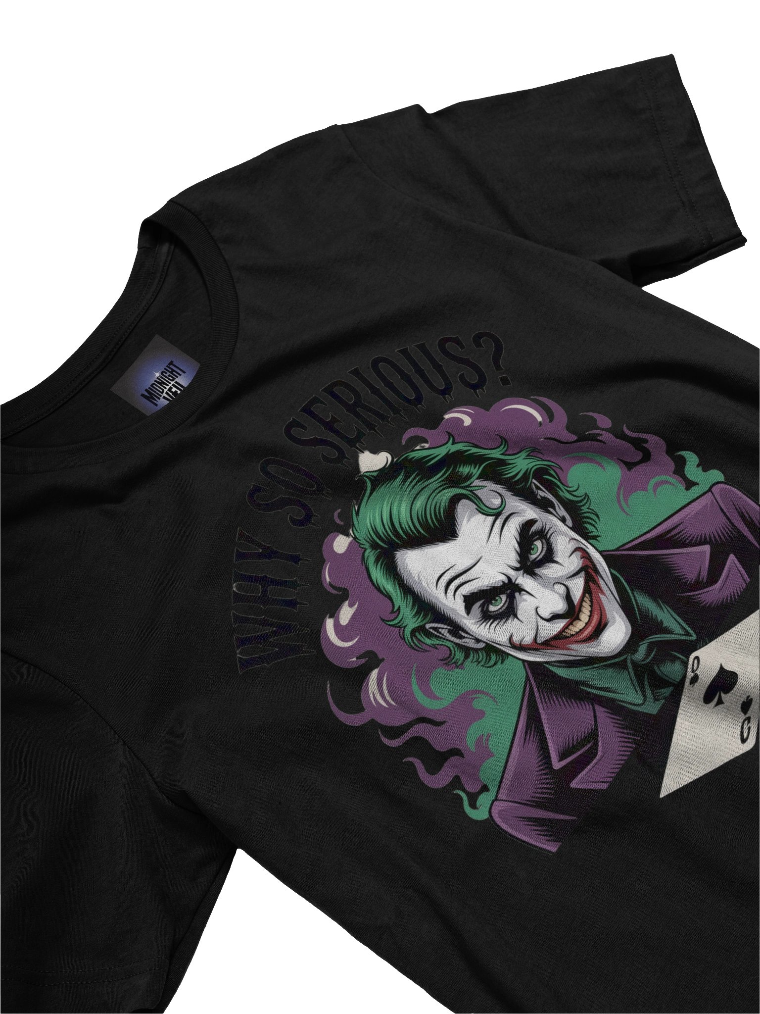Why So Serious? The Joker's Smoky Spade Enigma Graphic Tee product image (5)