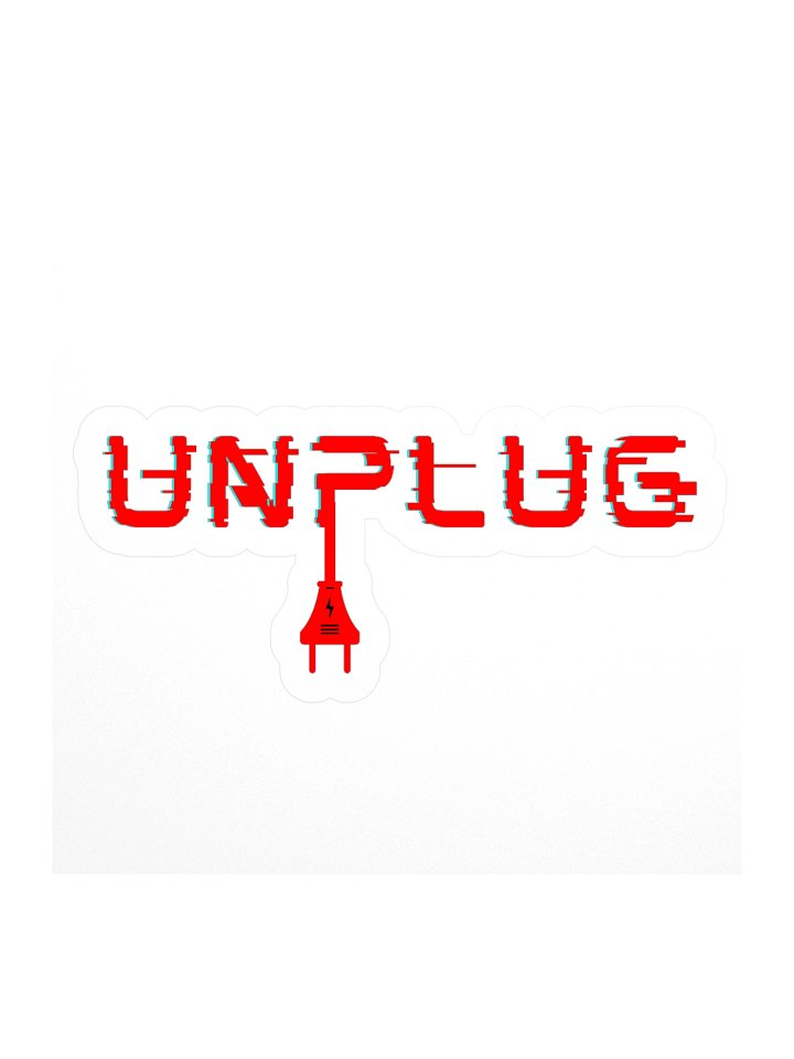 UNPLUG Logo Sticker product image (3)