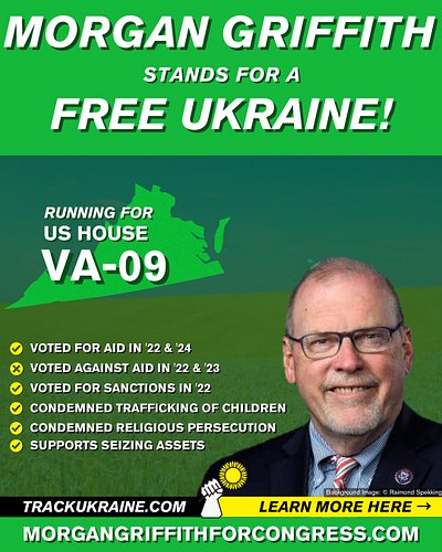 Congressman @hmorgangriffith voted for the '24 aid package, and we hope for his continued support. Mr. Griffith did not sign ...