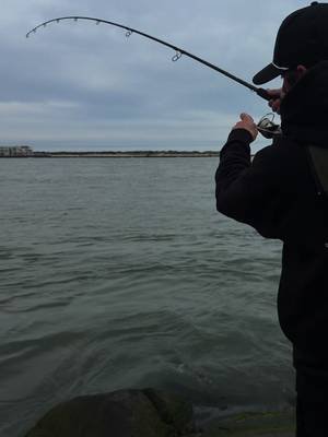 Sometimes you have to go against the current.    www.deadcurrentco.com #deadcurrent #supportyourlocalstripers #inshorefishing   DISCLAIMER *This spot is used as a marketing tactic by local tackle shops so I don’t feel bad shooting content here.*