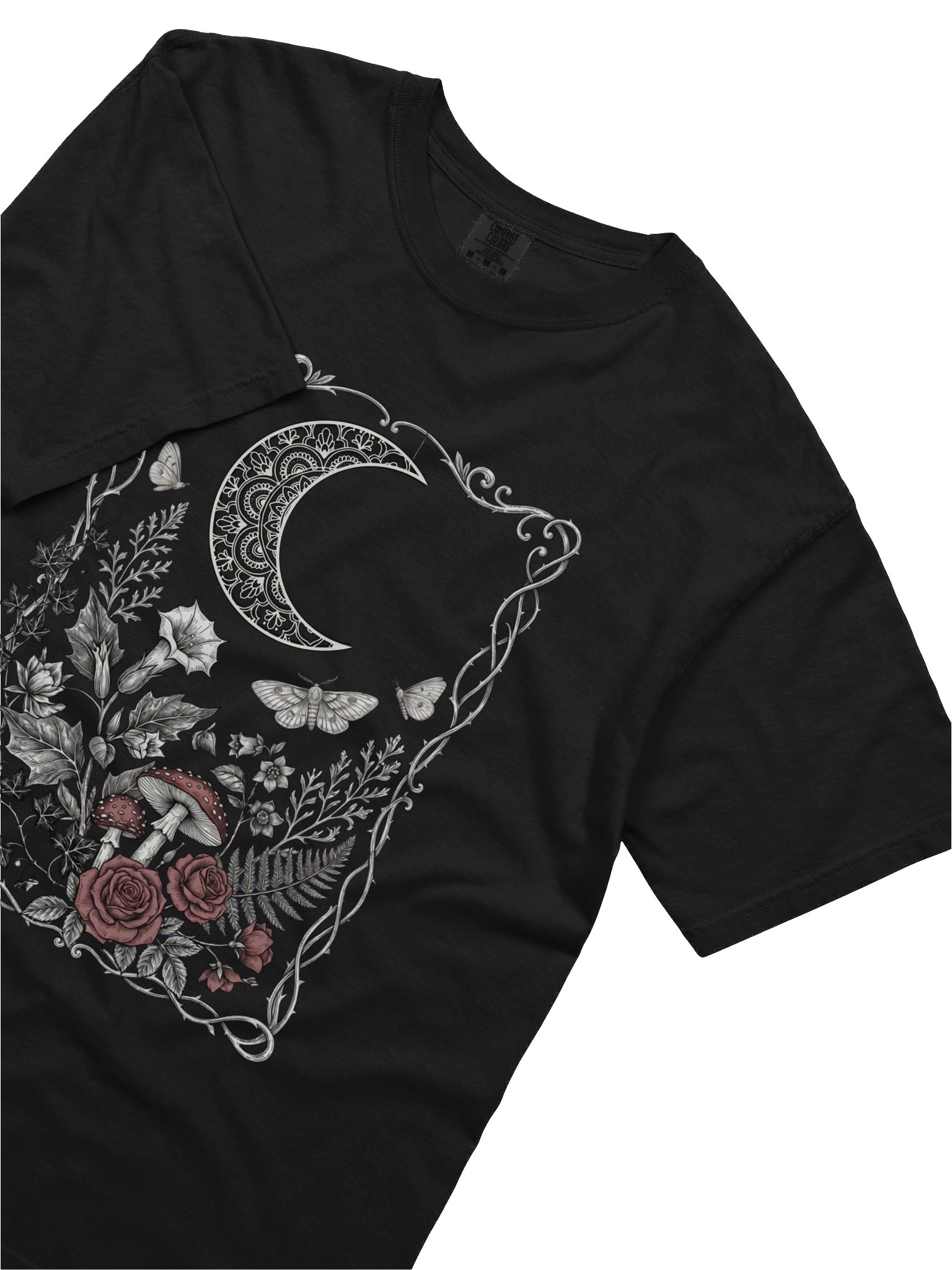 Gothic Moon Botanical T-Shirt product image (2)