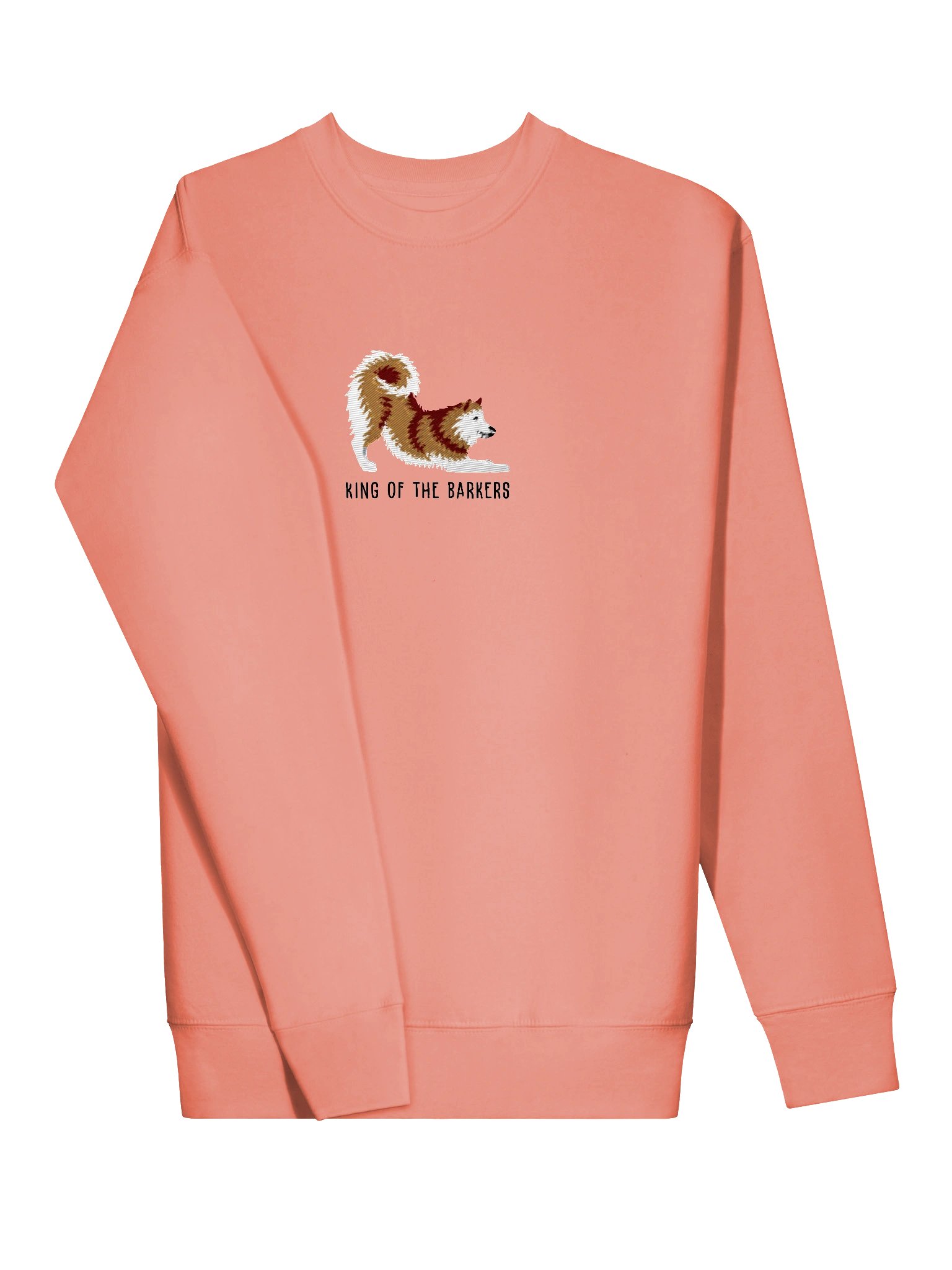 King of the Barkers Sweatshirt (Embroidered) of a Finnish Spitz(Gold) product image (17)