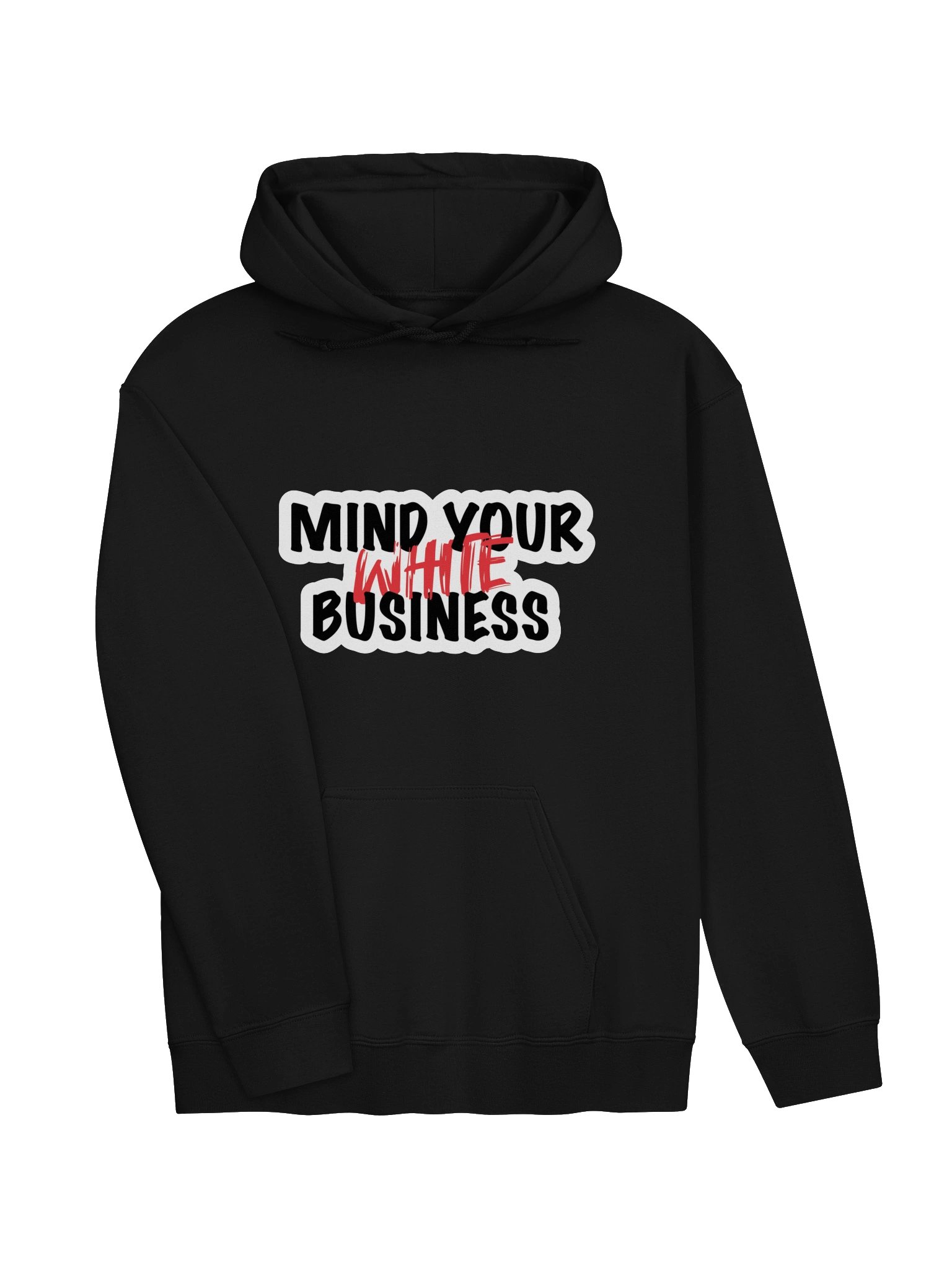 MIND YOUR WHITE BUSINESS HOODIE product image (3)