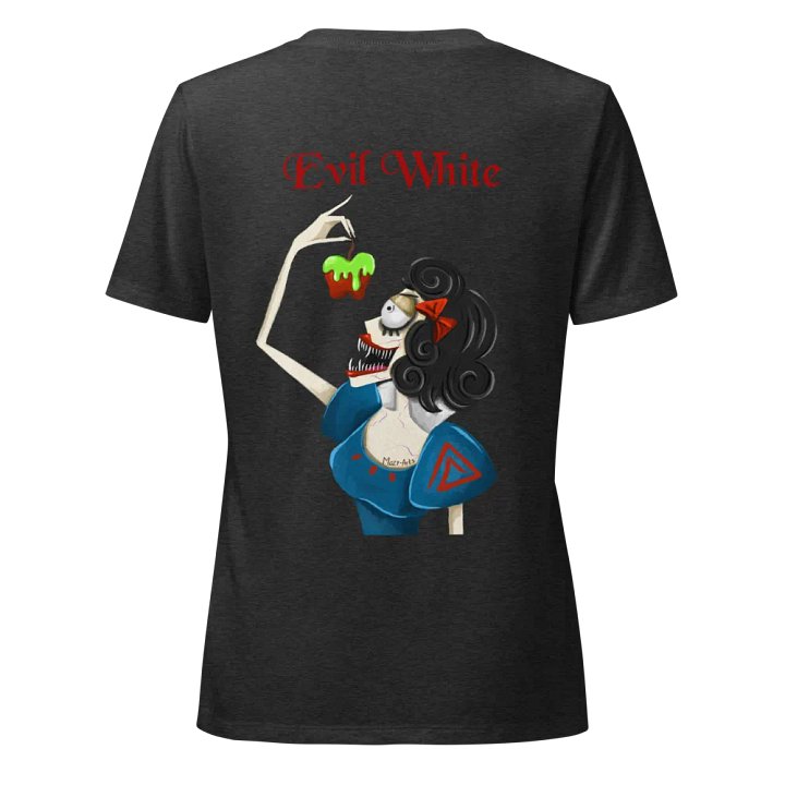 Evil Snow White Graphic Printed V Neck T-shirt product image (1)