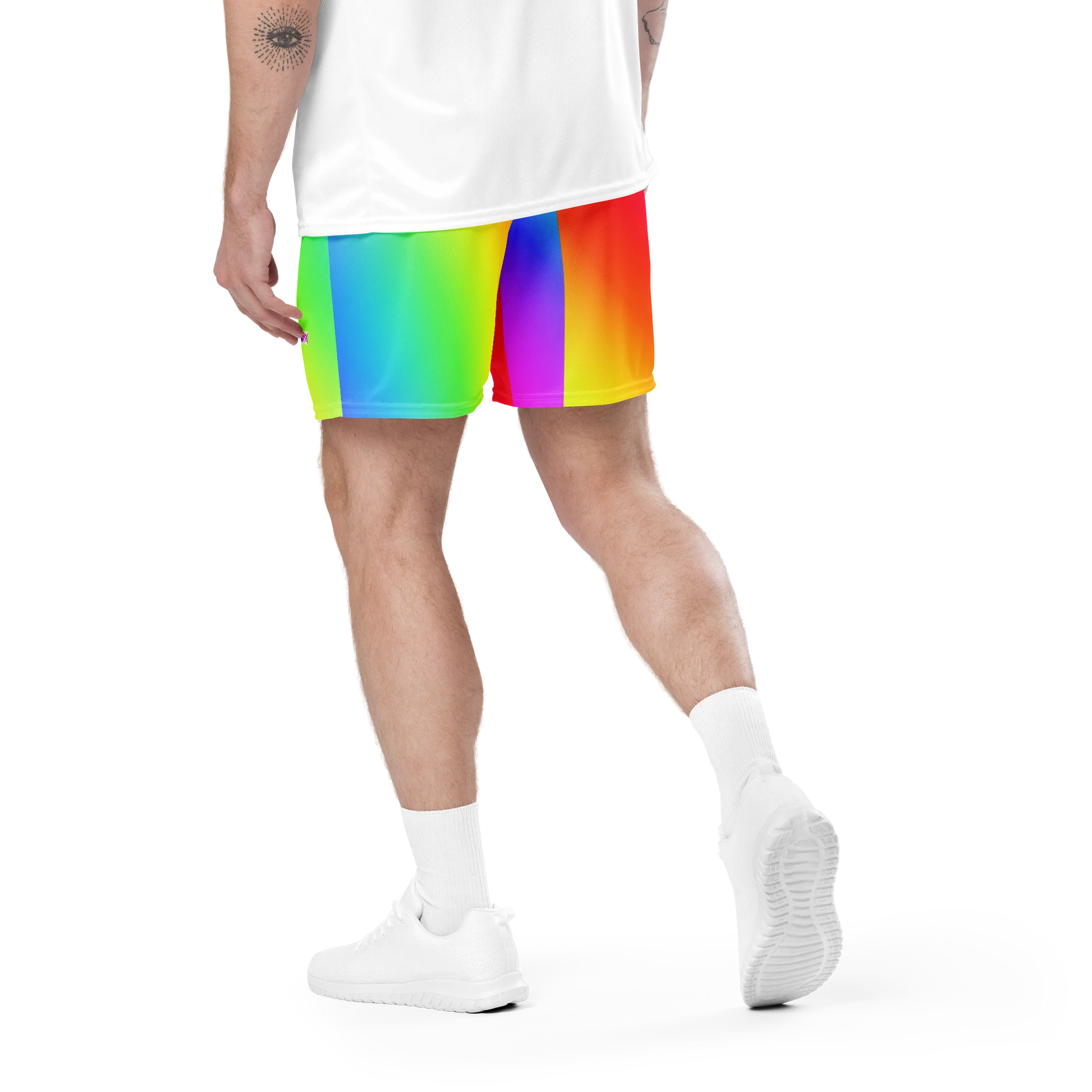 Rainbow Memory Unisex Mesh Shorts product image (6)