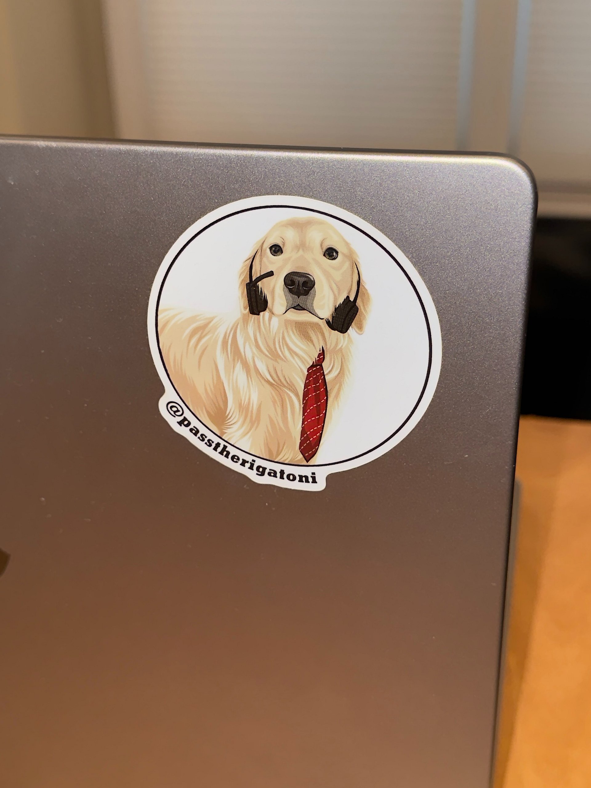 Rigatoni Circle Badge Sticker product image (3)