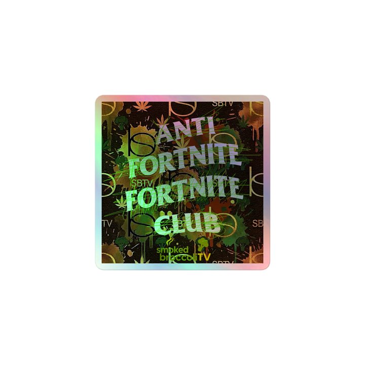holographic anti fortnite fortnite club stickers product image (1)