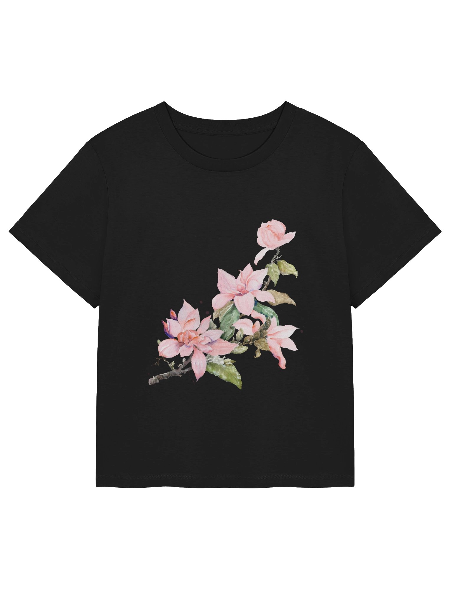 Pink Blossom Watercolor Floral Tee product image (2)