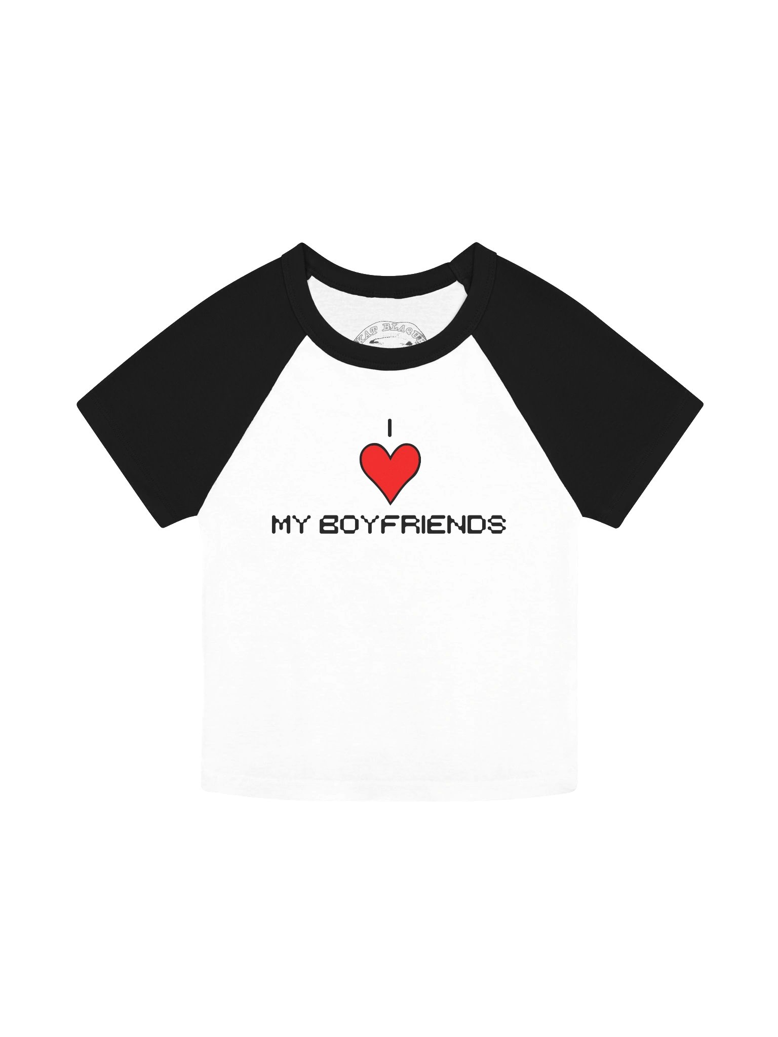 I Love My Boyfriends Women's Raglan Tee product image (2)