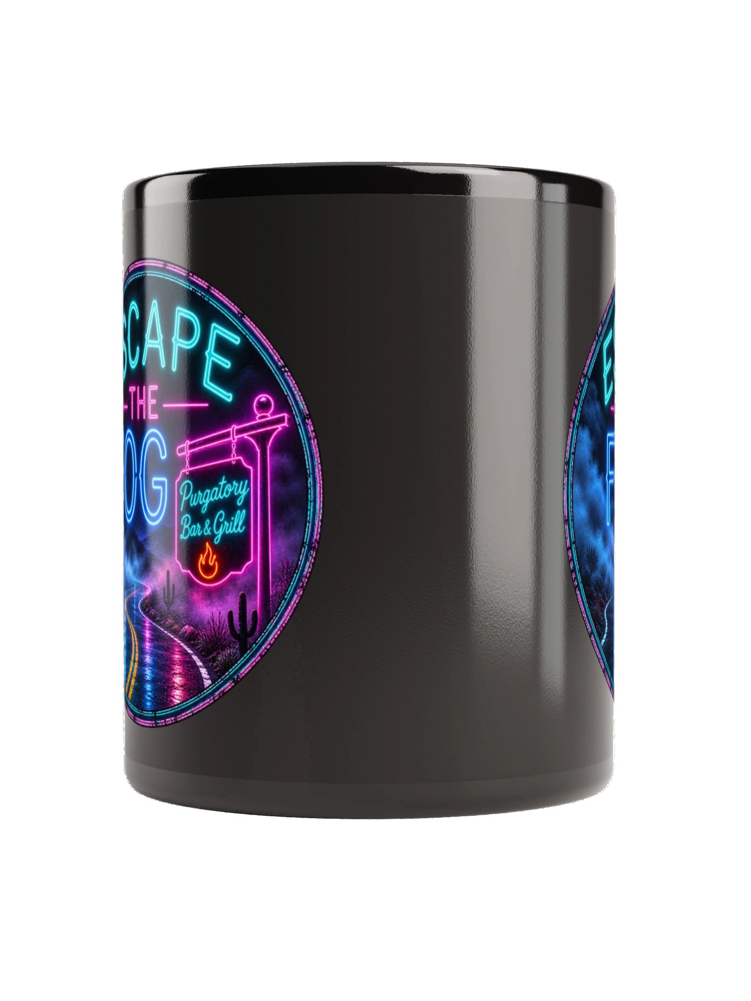 Escape the Fog Neon Mug product image (3)