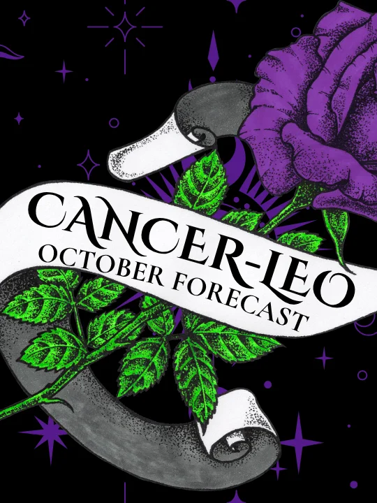 cancer leo cusp ✦ noticing the devil ✦ october forecast ✦ 2026 product image (1)