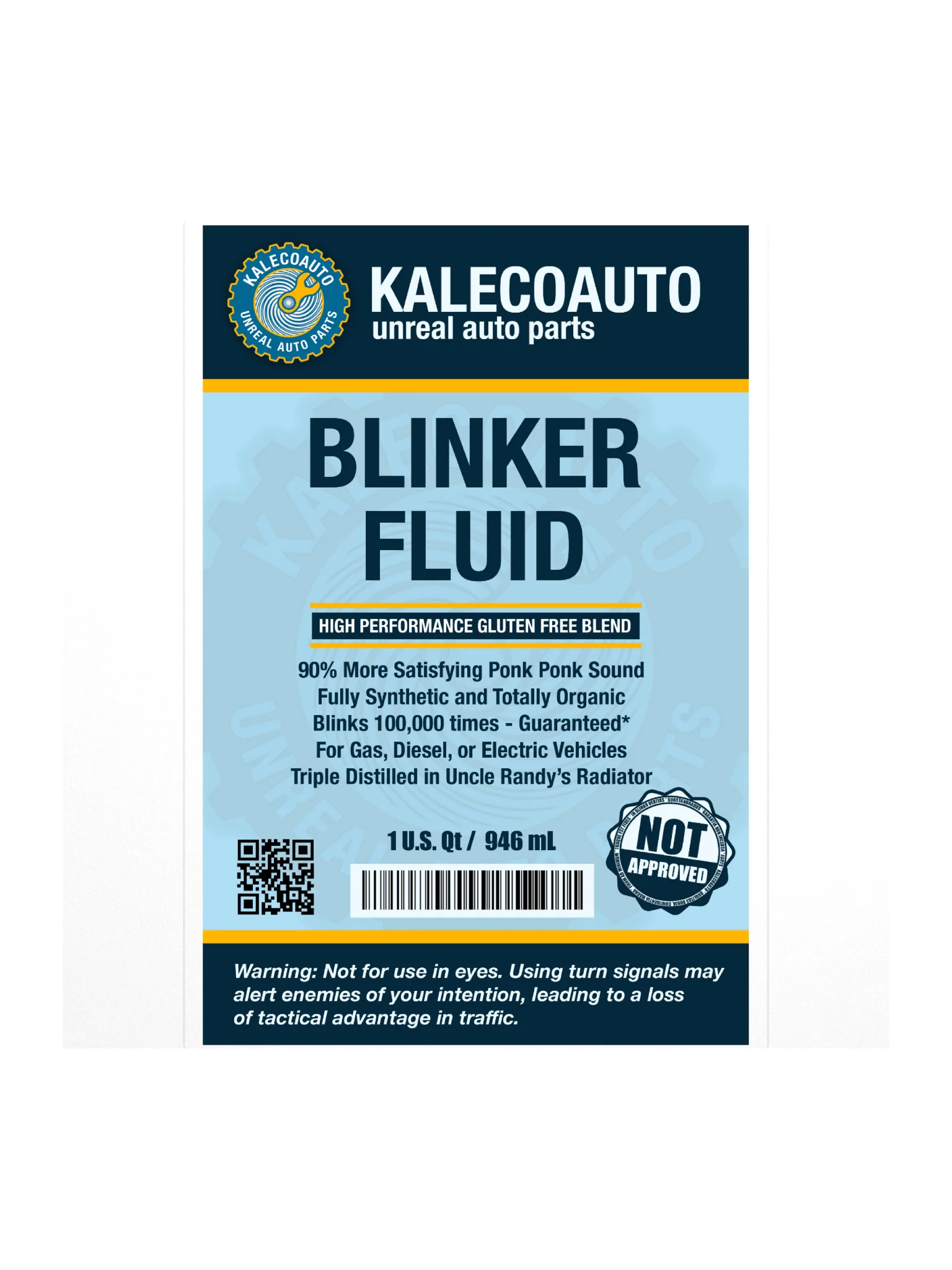 Blinker Fluid Label Sticker product image (1)