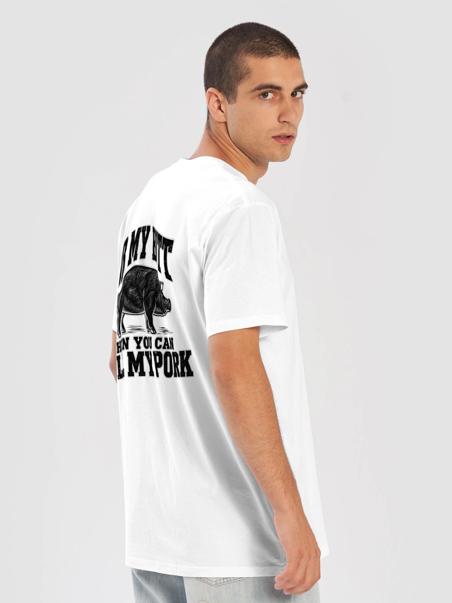 Funny BBQ Shirt, Pork Lover Grilling T-Shirt, Vintage Pig Grill Tee product image (5)