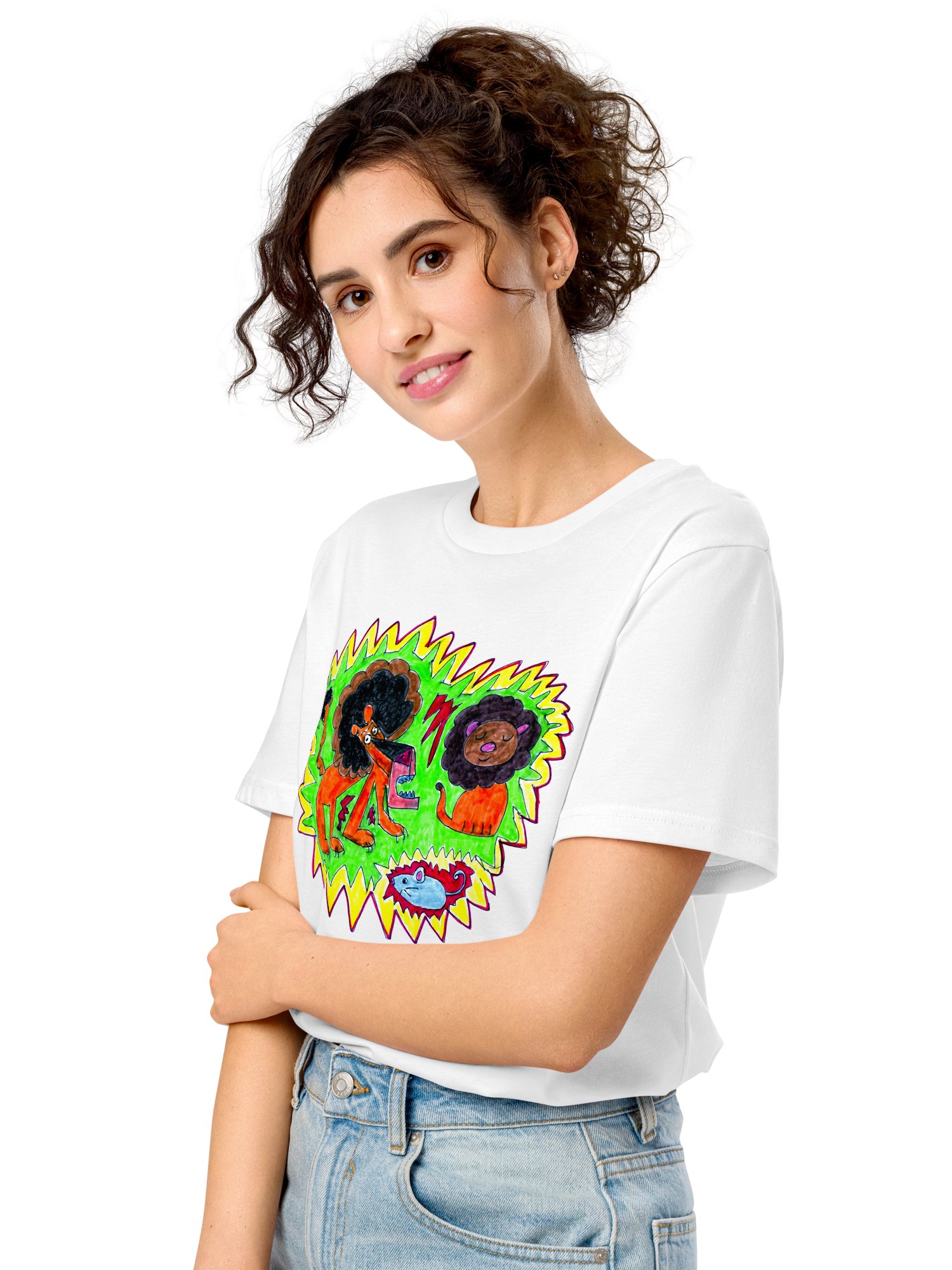 Lively Lions Organic T-Shirt product image (9)