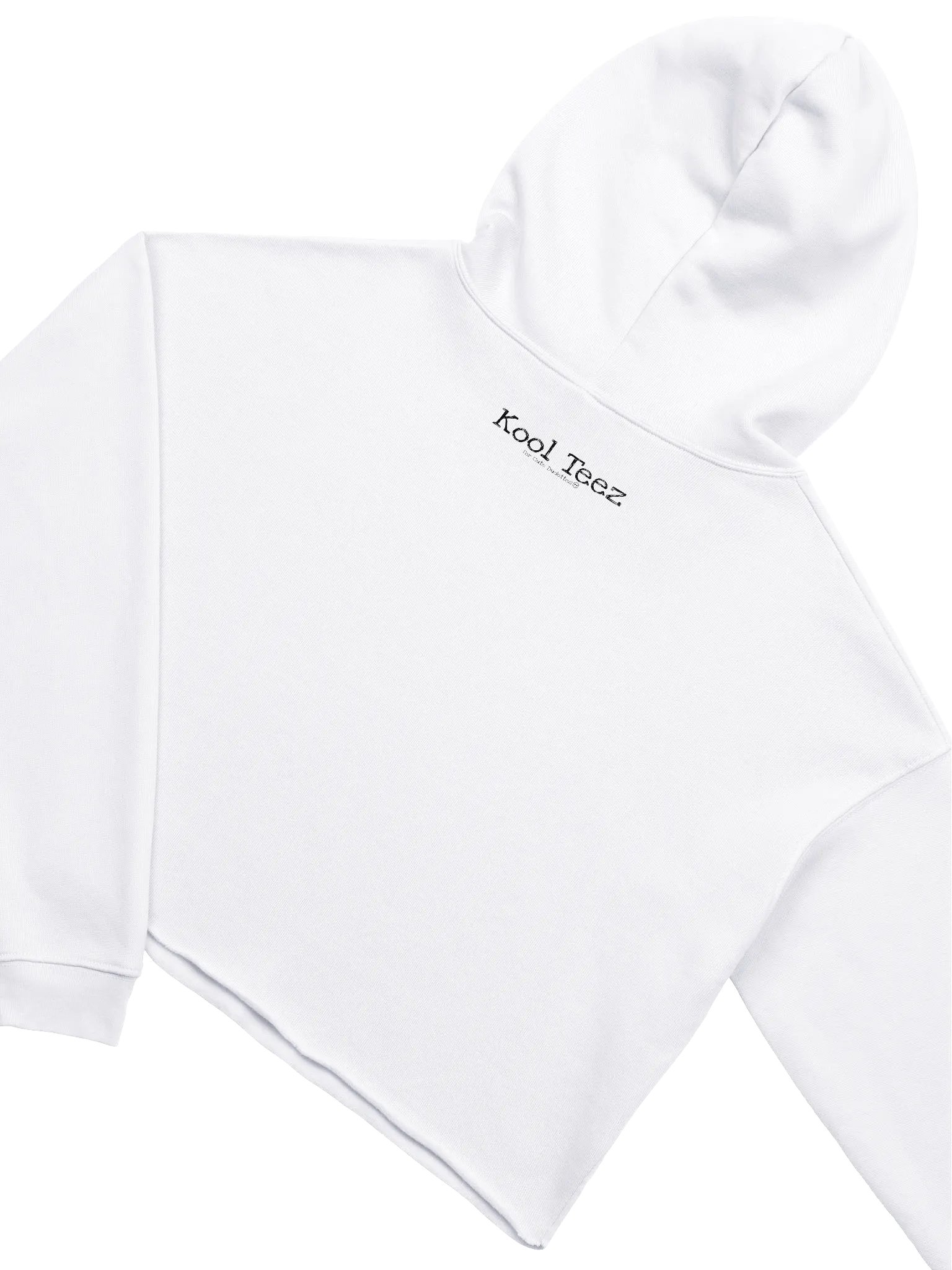 Cute Dudette Women's White Crop Hoodie product image (4)