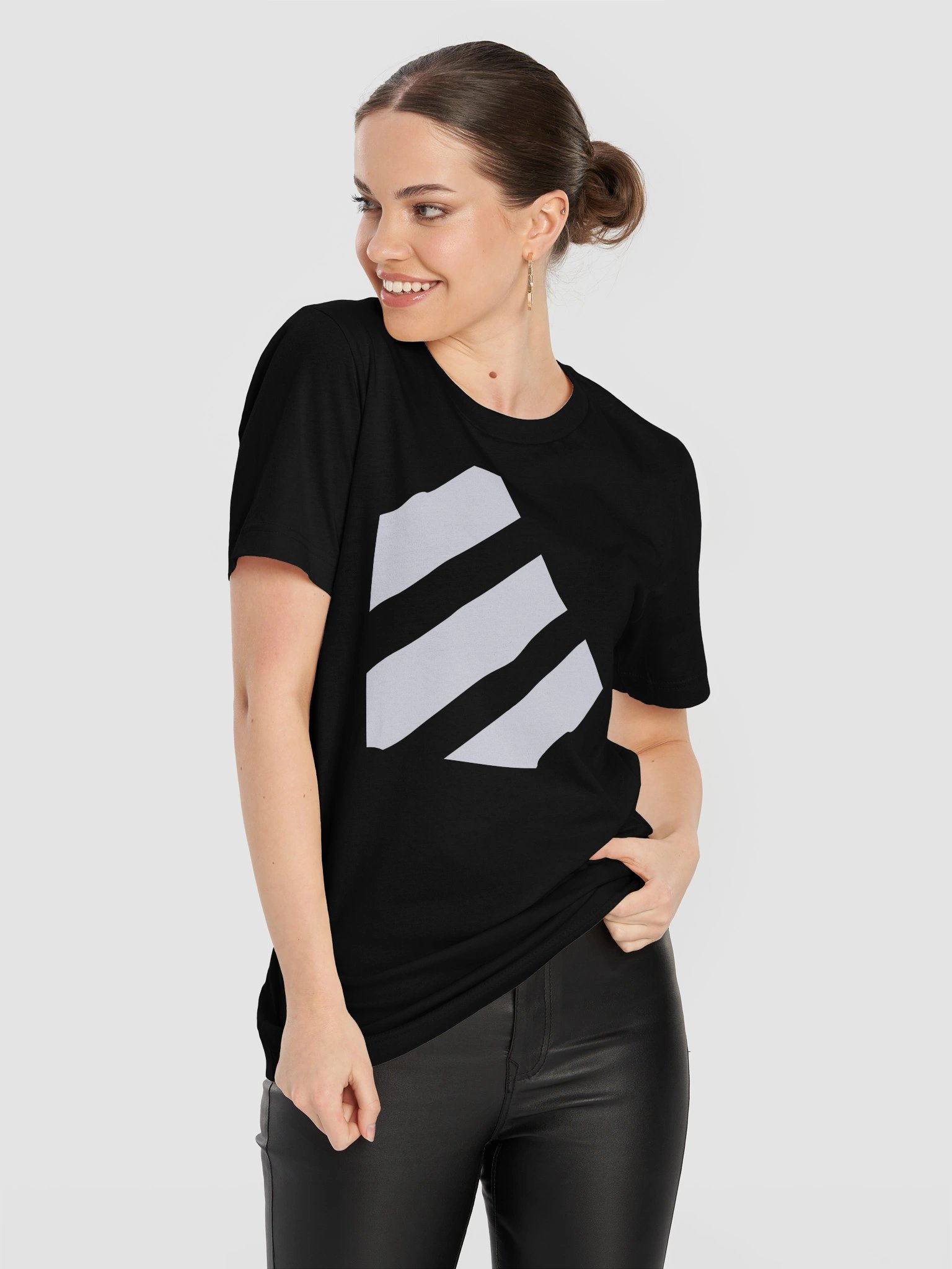 Minimal Geo Stripe Webeccentric OG Logo Tee product image (11)