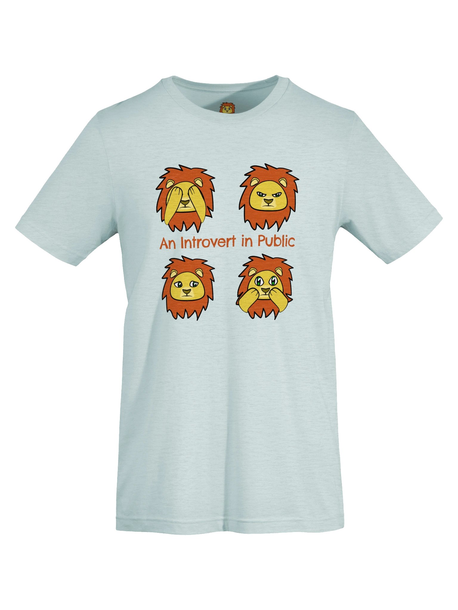 An Introvert in Public – Lonely Lion T-Shirt product image (14)