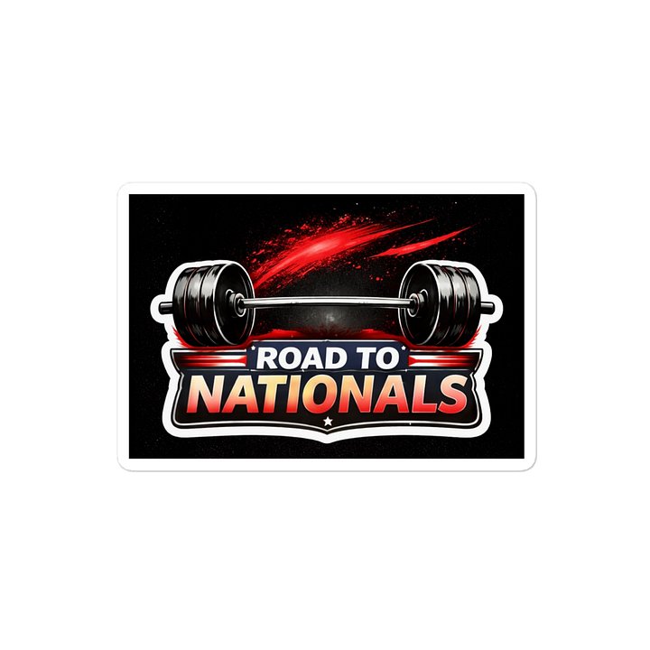 Road To Nationals Barbell Sticker product image (2)
