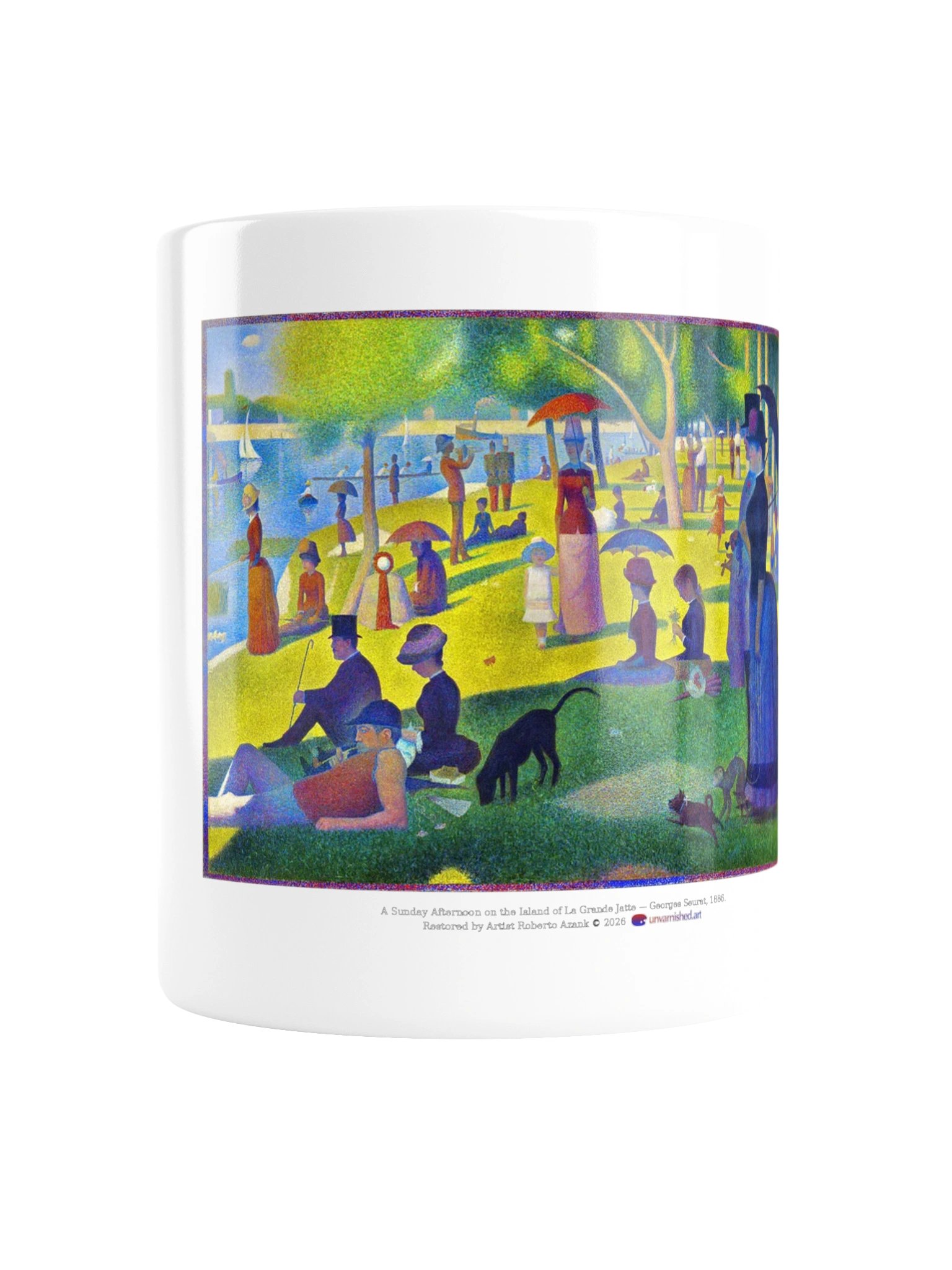 A Sunday Afternoon on the Island of La Grande Jatte — White Mug product image (2)
