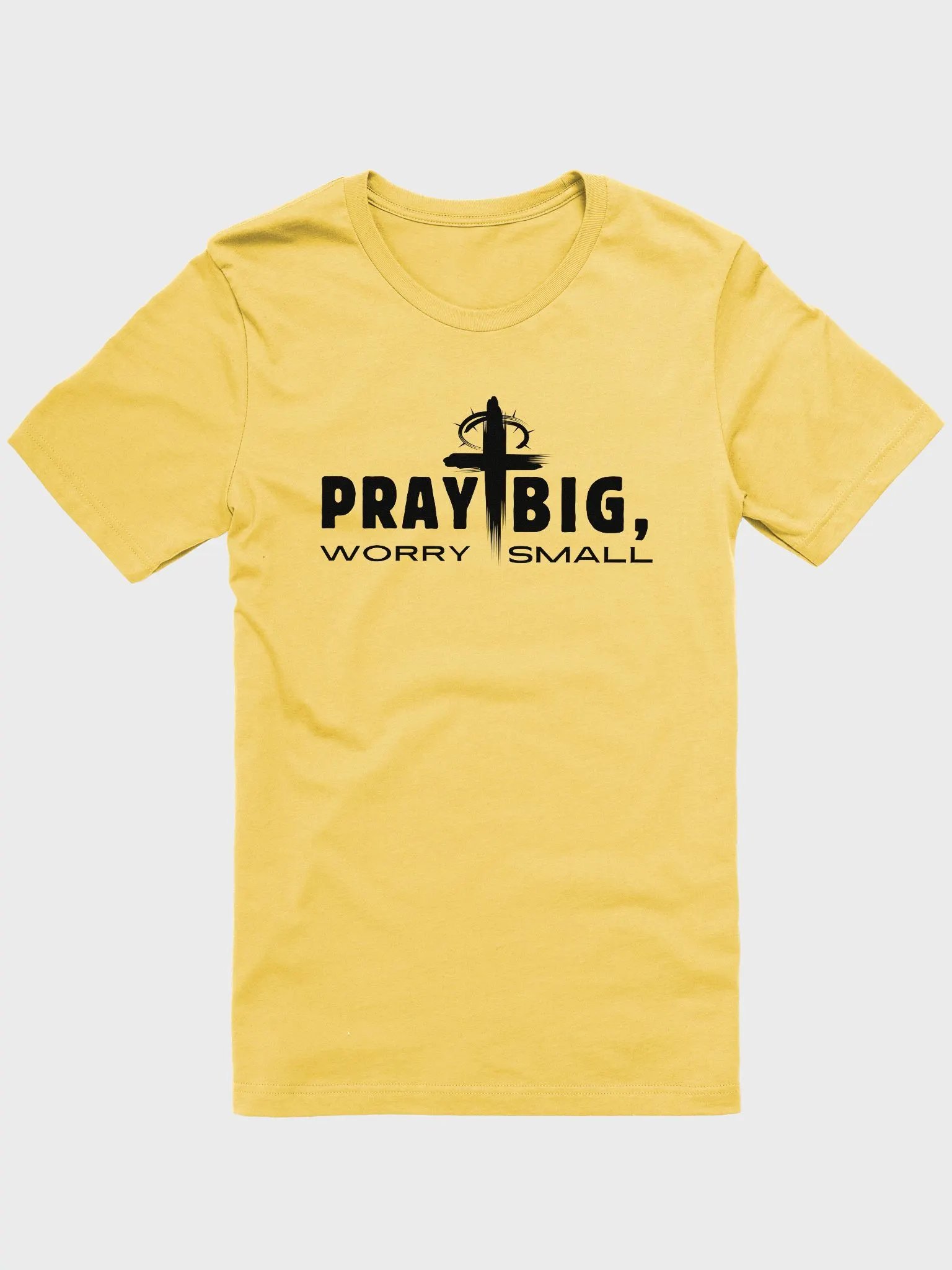 Pray Big, Worry Small Christian Faith Bella Canvas T-shirt - Light product image (9)