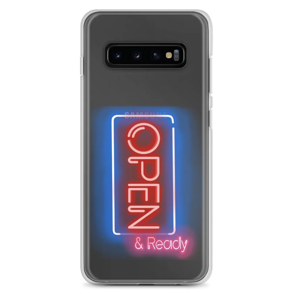 Clear Open & Ready Samsung Phone Case product image (1)