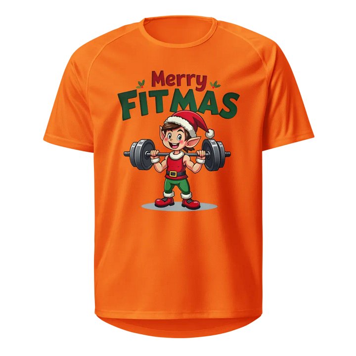 Merry Fitmas Elf Unisex Sports Jersey product image (1)