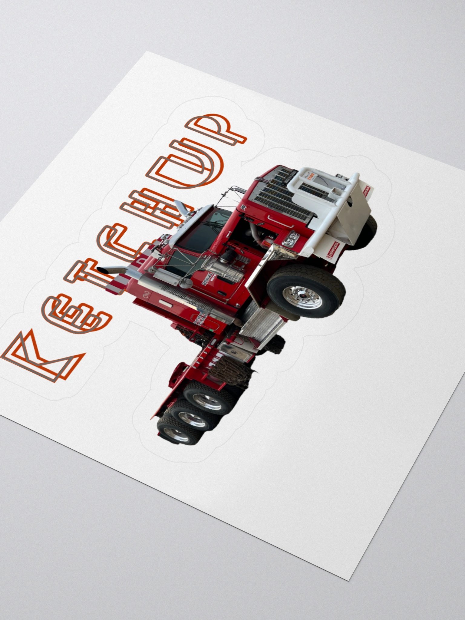 Ketchup Neon Font Sticker product image (8)