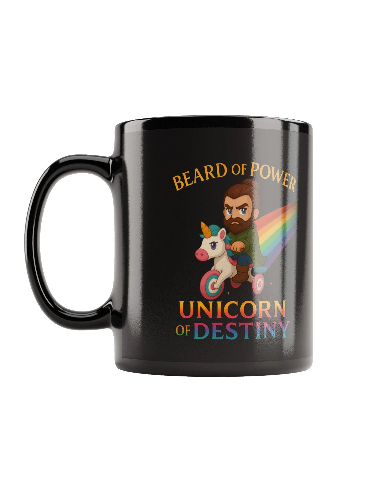 Unicorn of Destiny Black Glossy Mug product image (2)